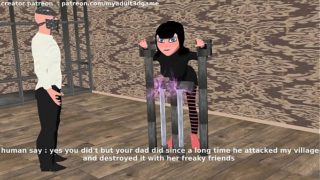 hotel transylvania mavis kidnapped and get electric torture and spanking on ass