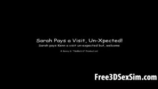 Sexy 3D cartoon brunette sucking on a hard cock