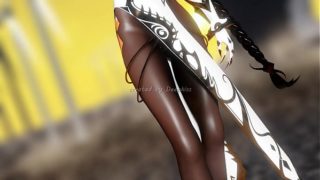 Tanned slut shows she’s only a dumb animal whore