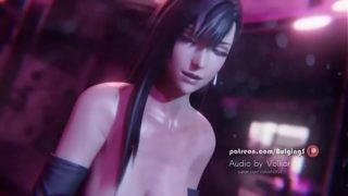 Tifa double handjob by bulgingsenpai