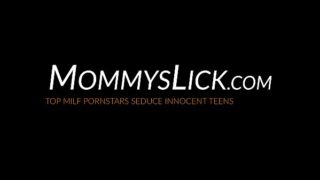 Alluring stepmom rimming stepdaughter in sixtynine pose