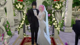 La Boda de Sakura Parte 1 Naruto Hentai Netorare Esposa Vestida de Novia Engañada Marido Cornudo Anime