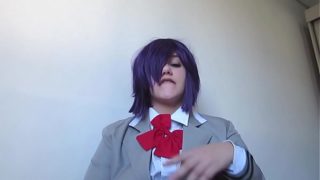 Ritsukath cosplay usando os pés para fazer você gosar