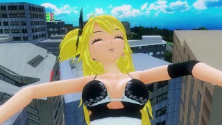 MMD Giantess - Big, Bigger, Bubblegum - Gogo Anime