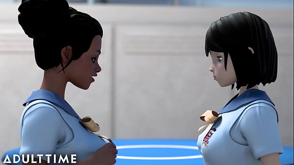 Adult Time Hentai Step-Sister Rides Cock  Lesbian Schoolgirls Hentai 