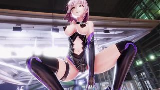 Mashu shows off her slutty body for cosplay money