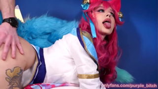 Ahri SPIRIT BLOSSOM enjoys hot dick inside