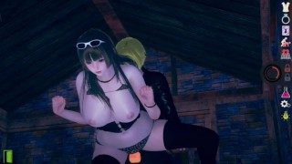 【性格無気力でものぐさ】 AI少女プレイ動画(姫カット爆乳姫子編)無人島生活系リアル3DCGエロゲーム【Hentai Game Ai Shoujyo 】Big tits lethargic girl