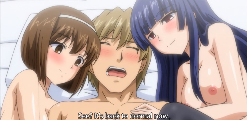 2_girls 3_girls anime bedroom foursome hentai tachi_no_sadism