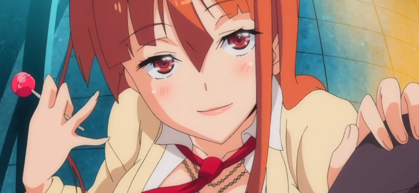 anime blush hentai lollipop redhead sei_yariman_gakuen_enkou_nikki smile