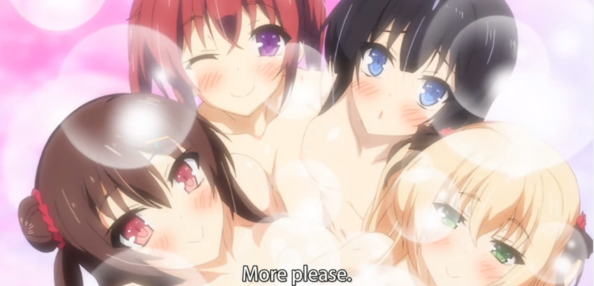 :) :o ;) amasaki_ayame anime bed bedroom big_breasts black_hair blonde_hair blue_eyes blush brown_hair brunette green_eyes group_sex half-closed_eyes harem hentai looking_at_viewer matsunaga_amelia_ren medium_breasts miyanoue_kanna nude pink_pineapple purple_eyes real_eroge_situation!_the_animation red_eyes red_hair redhead satogami_yuri seductive seductive_look seductive_smile shinobu_nagato short_hair small_breasts smile wink