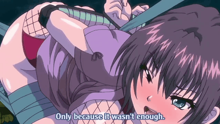 00s 1girl 3boys anime ass bdsm big_ass big_breasts big_penis blush bondage bound gif hentai horny kunoichi mizugi_kanojo ninja rope sex
