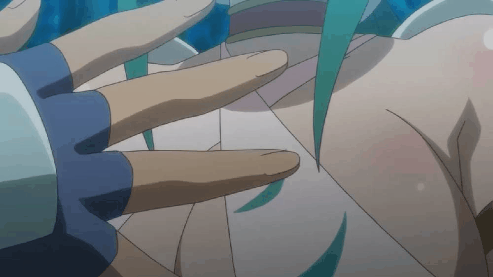 1girl anime bouncing_breasts gif huge_breasts momo_kyun_sword