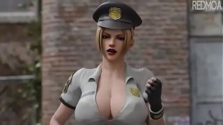 female cop want my cock 3d animation