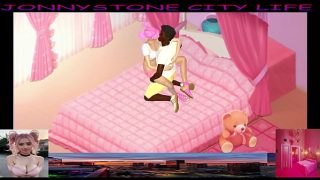 JonnyStone meets fun pink woman (custom)