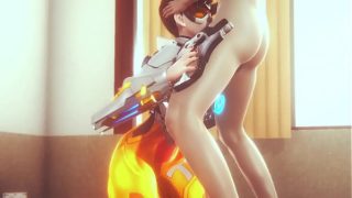 Tracer has passionate sex to win the game