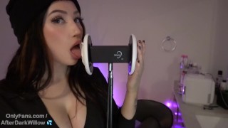 WET SEX SOUNDS ASMR 💦🎙 KISSING, LICKING, SUCKING COCK SOUNDS – Willow Harper