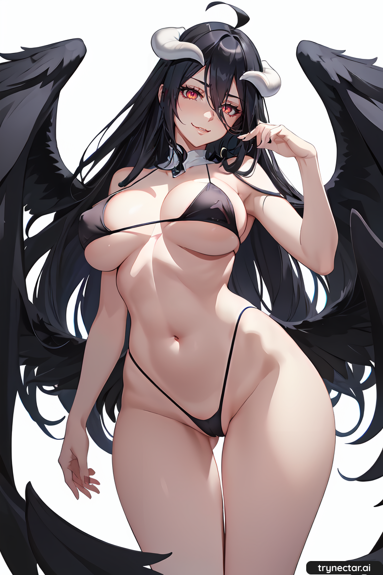 1girl ai ai_generated aiart aiartcommunity aiartgenerator aiartist aiartwork aigeneratedart aigeneratedimages aiwaifu albedo_overlord albedooverlord albedooverlordfanart anime breasts digitalart hentaiecchigirl high_res maturecontent nipples nsfw nude nude overlordfanart pussy solo_female thighs trynectarai