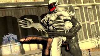 Symbiote LUST, Venom & AntiVenom Muscle growth fuck
