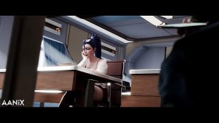 bad student kai’sa punished by 3 big dicks