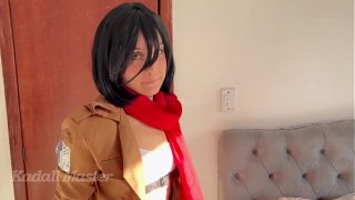 Mikasa mandona mamou e sentou gostoso no pau do Eren