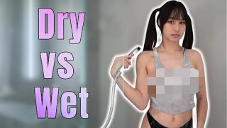 [4K] How See Through is It? Transparent No Bra Wet vs Dry Try on Haul