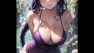 (3D ANIMATED AI GENERATED) Nude on the River (with pussy masturbation ASMR sound! Ai porn)