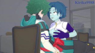 Kaoruko Awata (Bubble Girl) and Izuku Midoriya intense sex. – My Hero Academia Hentai