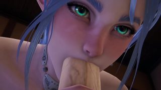 Booked a hotel room with Elf l 3D hentai uncensored SFM