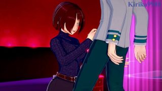 Shino Sosaki (Mandalay) and Tomoko Shiretoko (Ragdoll) and Izuku Midoriya intense sex. – My Hero Academia Hentai