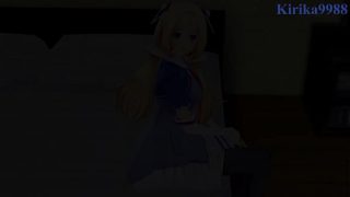 Aki Rosenthal and Ouro Kronii intense sex. – Hololive VTuber Hentai