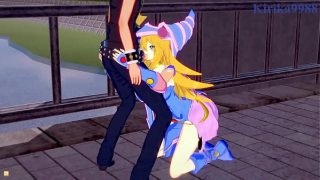 Dark Magician Girl and Yugi Mutou intense sex. – Yu-Gi-Oh! Duel Monsters Hentai