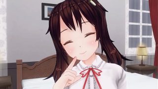 無修正アニメ　いもーとがアナルを責めながら、寸止め手こきオナサポ