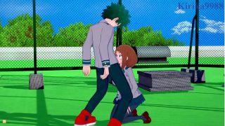 Ochako Uraraka and Izuku Midoriya intense sex. – My Hero Academia Hentai