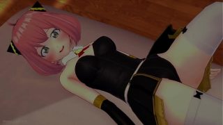 Anya se quita su lindo uniforme para poder follar (hentai) (versión adulta)