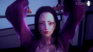 Nezuko Kamado Gozando gostoso na máquina de foder – Hentai 3D sem censura