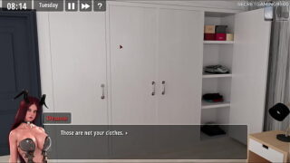 Sexy Stepsis Got Caught Masturbating Her Huge Ass and Big Tits, Caught stepsis masturbating – Lust & Life 03 3D Porn Game