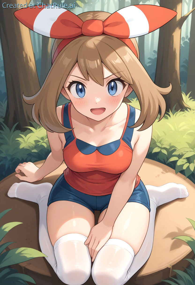 ai_generated anime girl_on_top haruka_(pokemon) haruka_(pokemon)_(remake) may_(pokemon) sexy sexy_body sexy_breasts