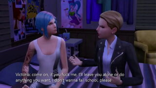 Spoiled Blonde Fucks Emo Girl With A Strap On  – sims 4 – 3D animation