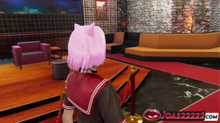 Luna Pink Hair Anime Girl Rule34 – Tits Massage, Pussy Licking & Anal Toy Squirt Play