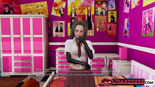 Bella Sexy Girl 3D Animation – Leather Stockings Pussy Fingering, Licking & Orgasm Masturbation