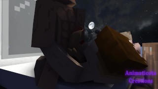 Late game night with the boys – Minecraft Gay Sex Animation