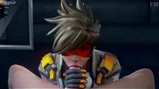 Tracer shows off her talent