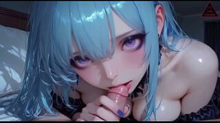 Ultimate AI Hentai! Blue-Haired Girl’s Steamy Session: Doggy Style and Missionary [AI Generated]