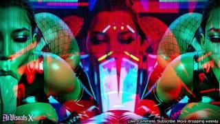 Busty LATINA Cyberpunk Babes Take Turns on a Big Cock — Deepthroat & Anal (4K AI Animated)