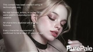 I drove my cock deep into this cold pale doll, making her shake with wild and animalistic pleasure [AI]