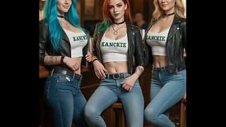 Uncensored Lovescape AI Biker Lesbian