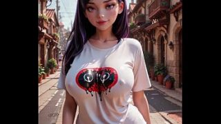 Violet Parr – Incredibles – Adult Purple-Haired 3D Woman AI Animation – Music Preview [ZBAiArt]