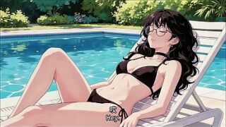 Beautiful Woman With Glasses Helps me. episode-2. AI-generated