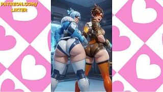 OVERWATCH TRACER AND MEI BIG ASS ANIMATED – AI HENTAI